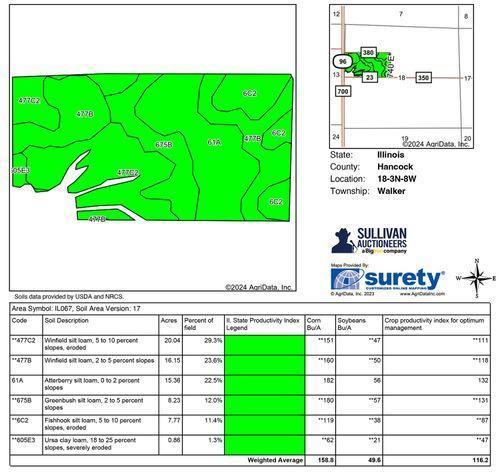 Tract 1 - 71.16 surveyed acres
