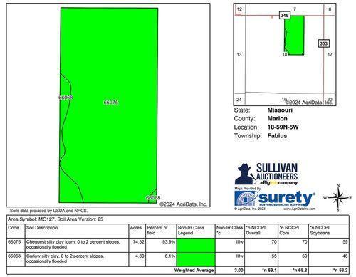 Tract 2 - 78.3 surveyed acres