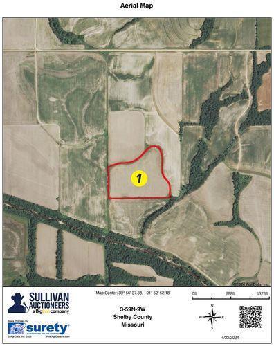 Tract 1 - 17.2 surveyed acres