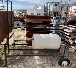 large metal tire rack w/wheels Must Pick up!