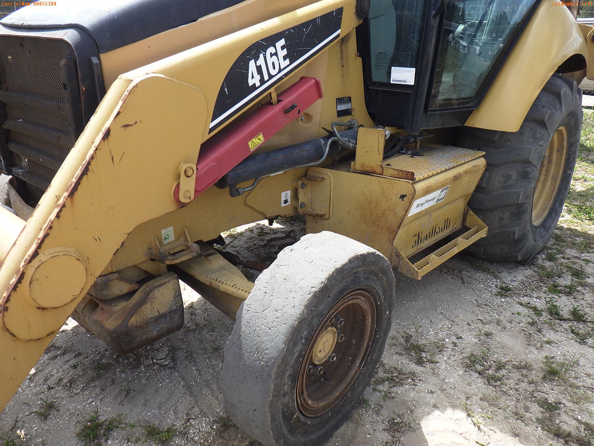 5-01192 (Equip.-Backhoe)  Seller: Gov-City Of Clearwater CAT 416E ENCLOSED CAB T