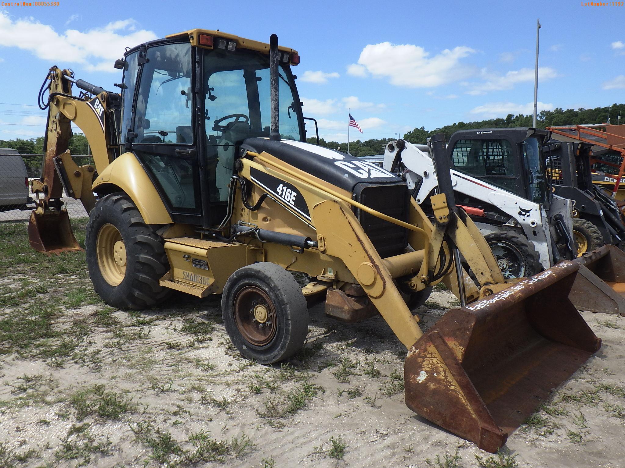 5-01192 (Equip.-Backhoe)  Seller: Gov-City Of Clearwater CAT 416E ENCLOSED CAB T