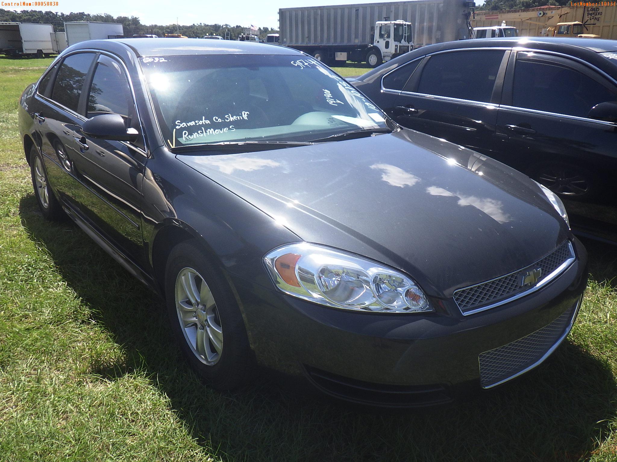 10-10137 (Cars-Sedan 4D)  Seller: Gov-Sarasota County Sheriffs Dept 2012 CHEV IM