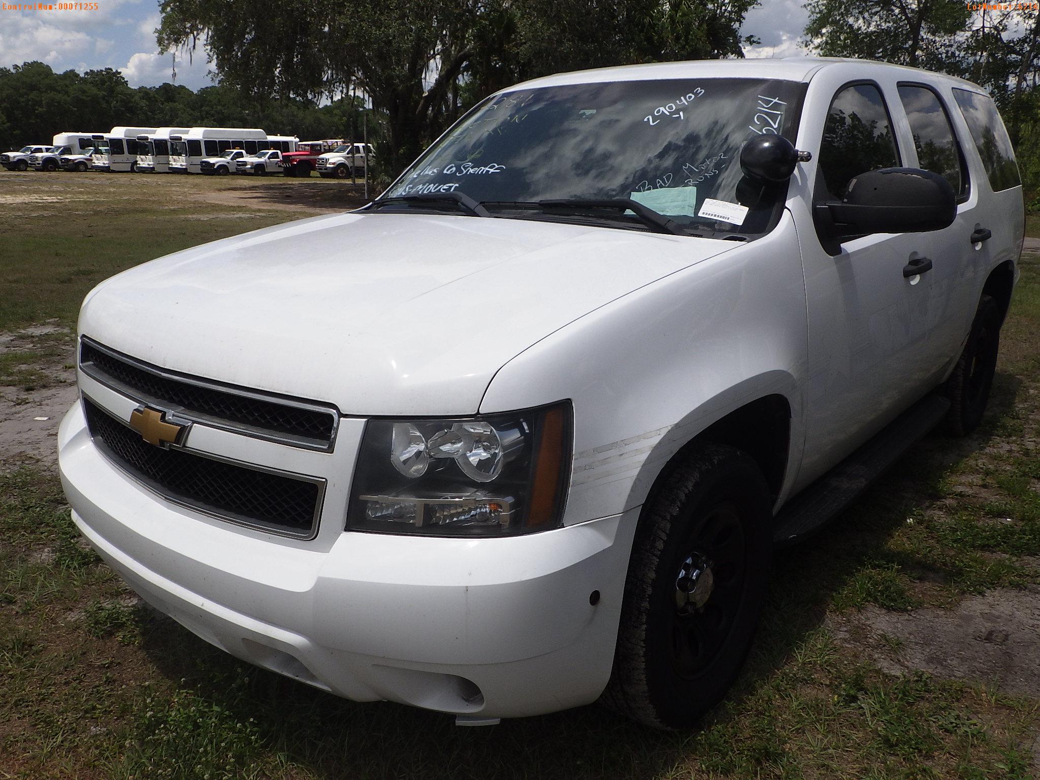 7-06227 (Cars-SUV 4D)  Seller: Gov-Pinellas County Sheriffs Ofc 2012 CHEV TAHOE