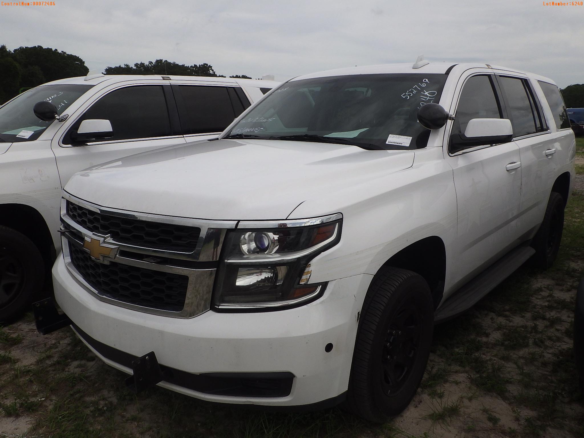 7-06240 (Cars-SUV 4D)  Seller: Gov-Pinellas County Sheriffs Ofc 2015 CHEV TAHOE
