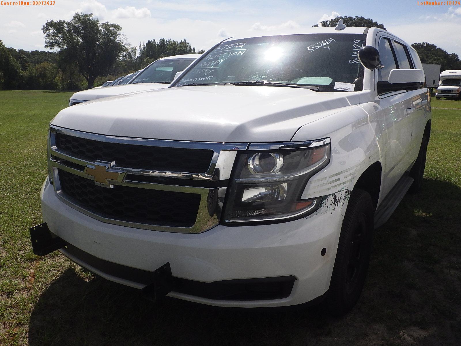 8-10124 (Cars-SUV 4D)  Seller: Gov-Pinellas County Sheriffs Ofc 2015 CHEV TAHOE