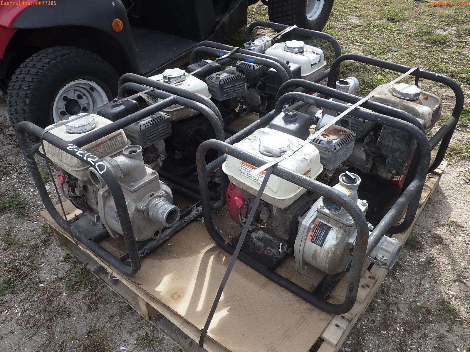 5-02138 (Equip.-Pump)  Seller: Gov-City Of Clearwater (5) ASSORTED WATER PUMPS (