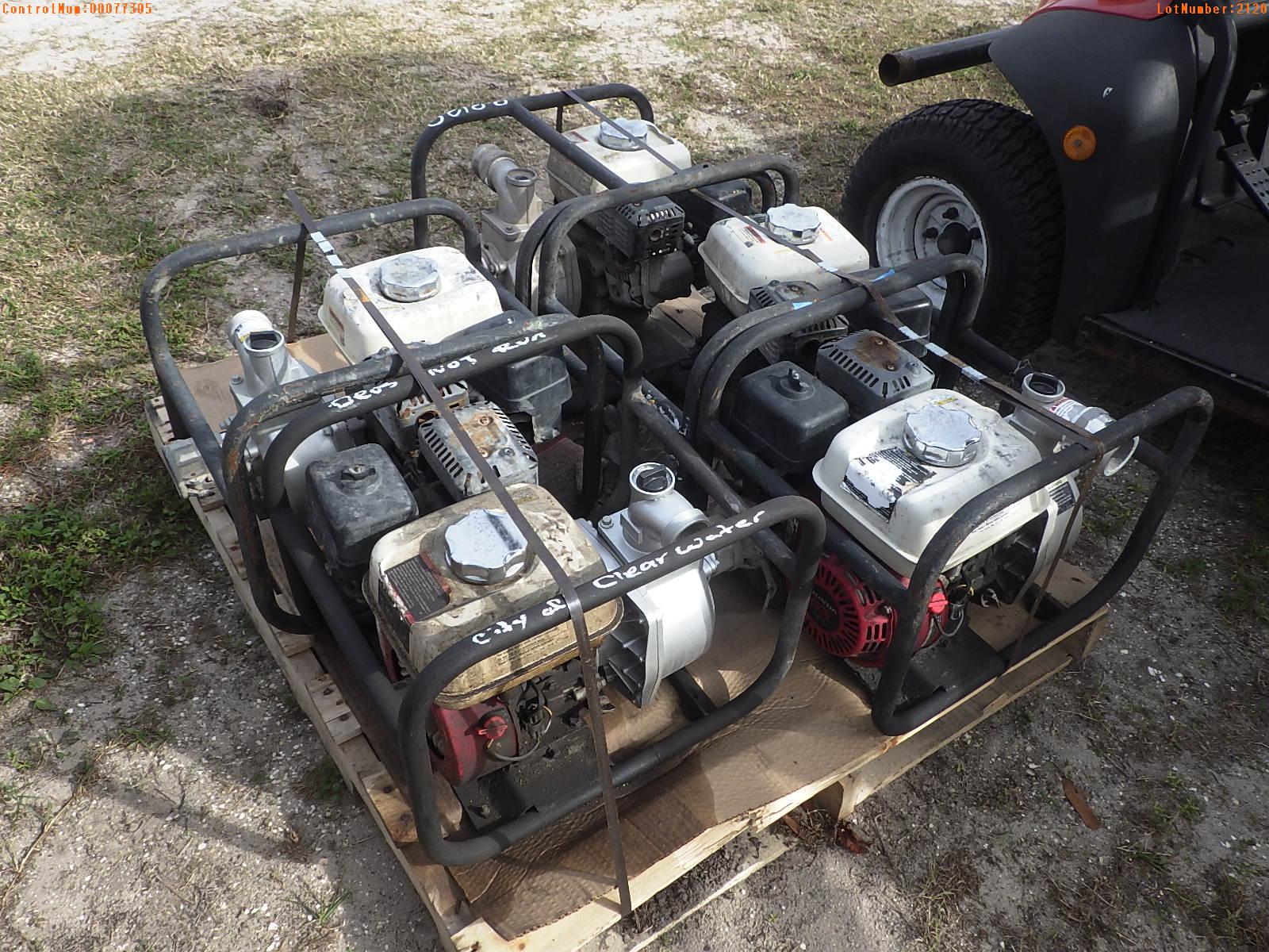 5-02138 (Equip.-Pump)  Seller: Gov-City Of Clearwater (5) ASSORTED WATER PUMPS (