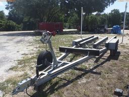 5-03164 (Trailers-Boat)  Seller: Florida State F.W.C. ALUMINUM 226000 TANDEM AXL