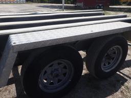 5-03164 (Trailers-Boat)  Seller: Florida State F.W.C. ALUMINUM 226000 TANDEM AXL