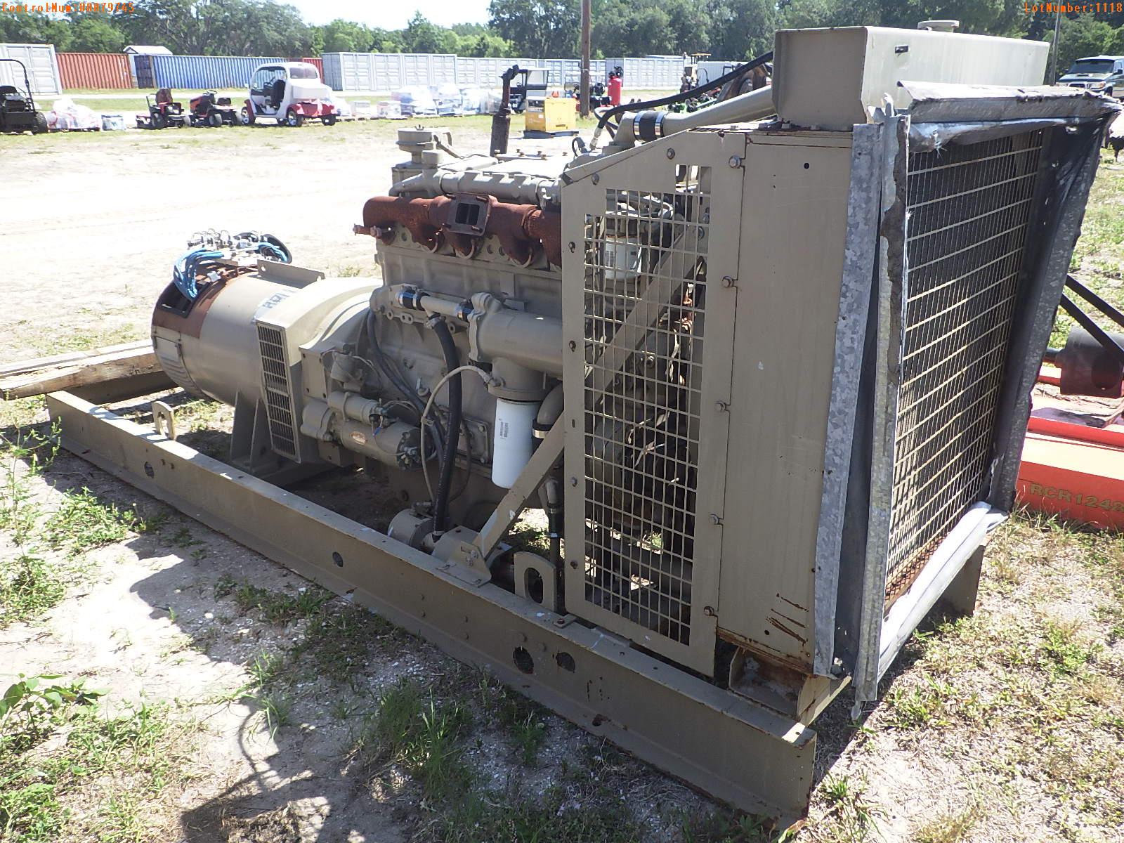 5-01118 (Equip.-Generator)  Seller: Gov-Hillsborough County Sheriffs ONAN NT-855