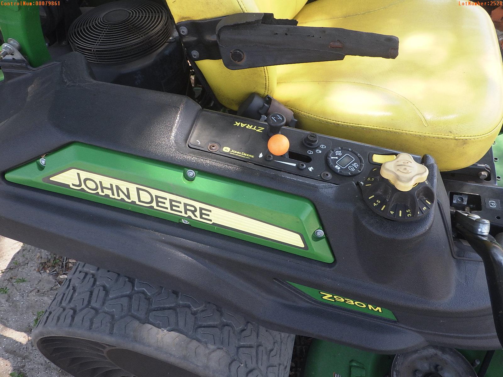 5-02528 (Equip.-Mower)  Seller:Private/Dealer JOHN DEERE 2930M Z TRAK ZERO TURN