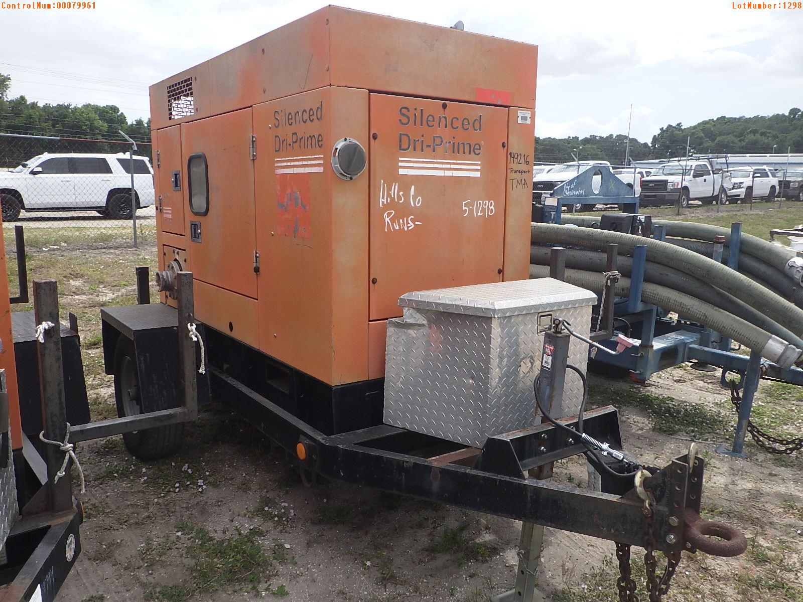 5-01298 (Equip.-Pump)  Seller: Gov-Hillsborough County B.O.C.C. 2009 MGSI TOWBEH