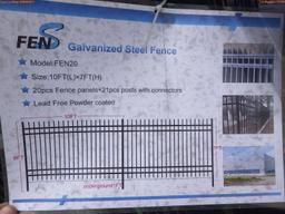 5-02710 (Equip.-Materials)  Seller:Private/Dealer (20) 10 BY 7 FOOT METAL FENCE