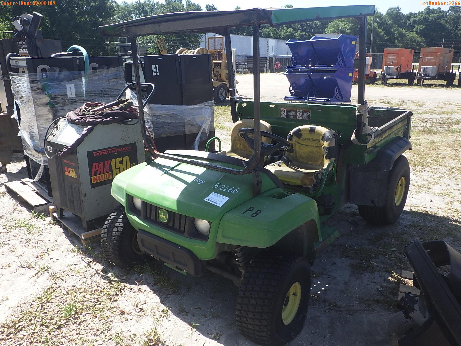 5-02266 (Equip.-Utility vehicle)  Seller: Gov-Manatee County JOHN DEERE GATOR SI