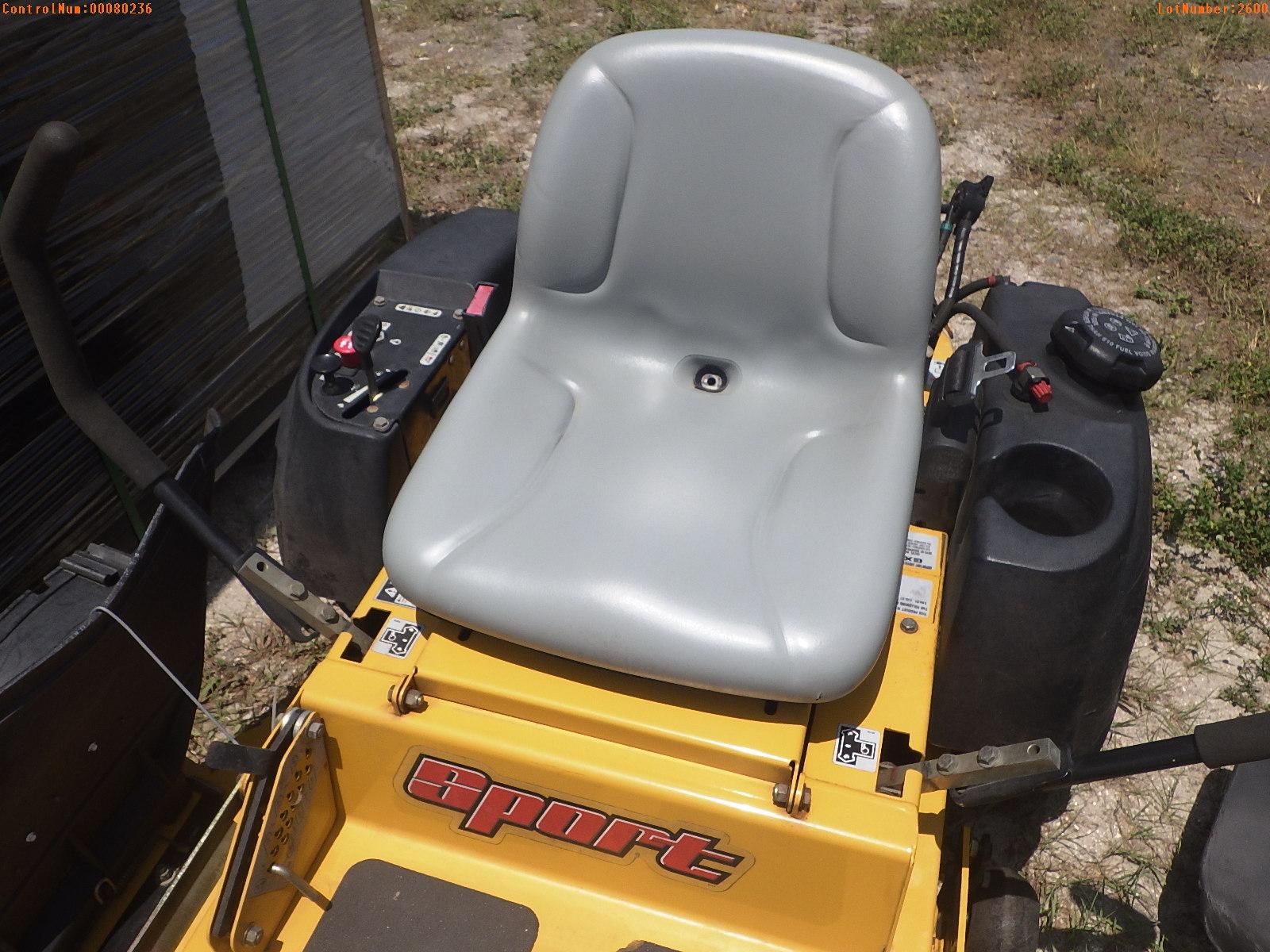 5-02600 (Equip.-Mower)  Seller:Private/Dealer HUSTLER SPORT 42 INCH ZERO TURN RI