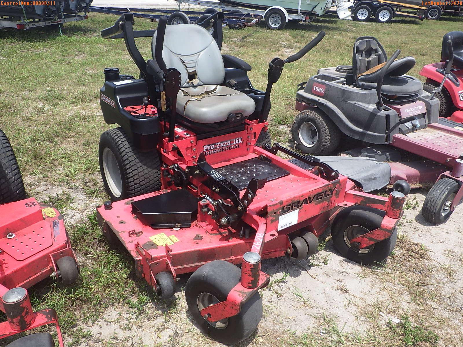 5-02628 (Equip.-Mower)  Seller:Private/Dealer GRAVELY PRO TURN 160 60 INCH ZERO