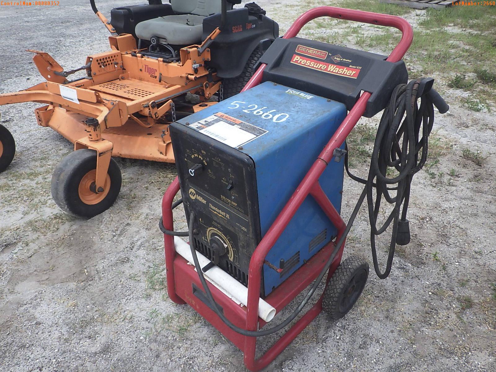 5-02660 (Equip.-Welding)  Seller:Private/Dealer MILLER THUNDERBOLT XL WELDER WIT