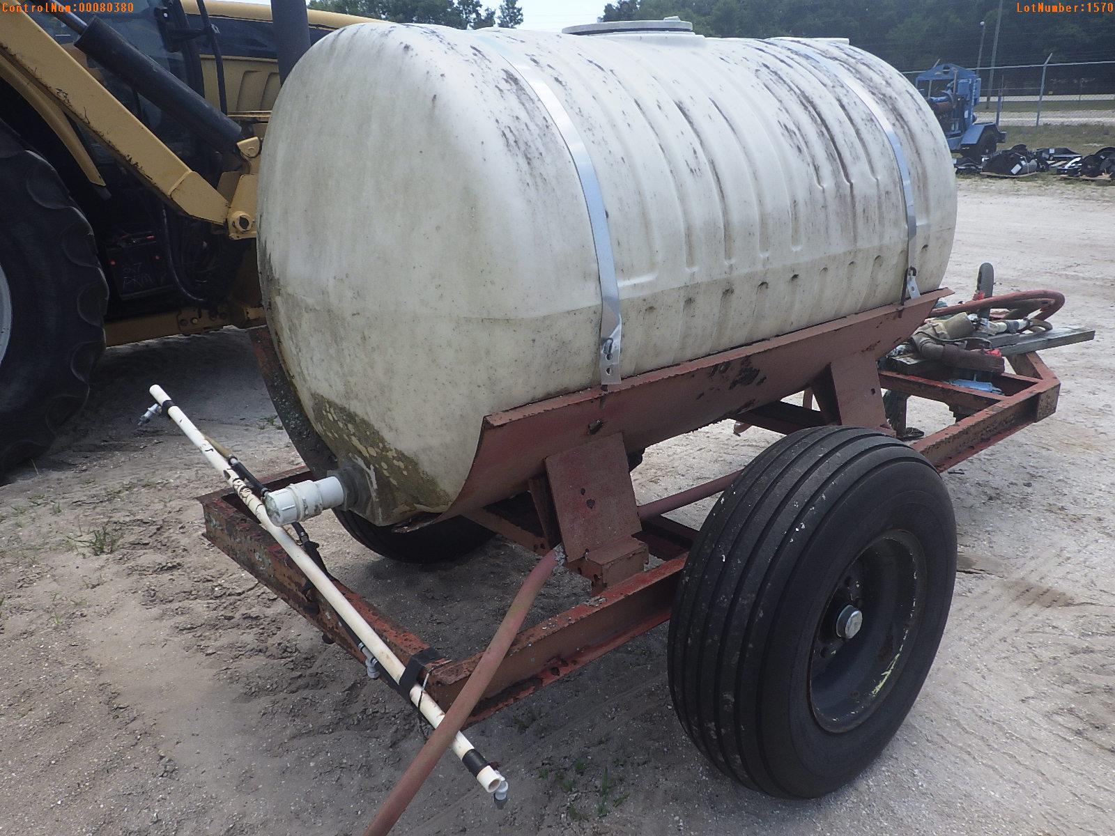 5-01570 (Equip.-Sprayer)  Seller:Private/Dealer 300 GALLON SINGLE AXLE FARM SPRA