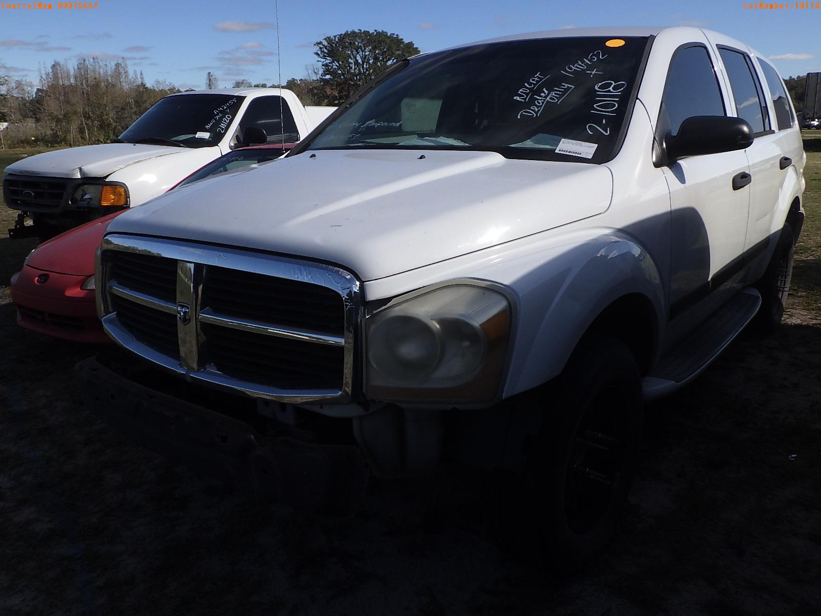 5-10250 (Cars-SUV 4D)  Seller: Gov-Port Richey Police Department 2006 DODG DURAN