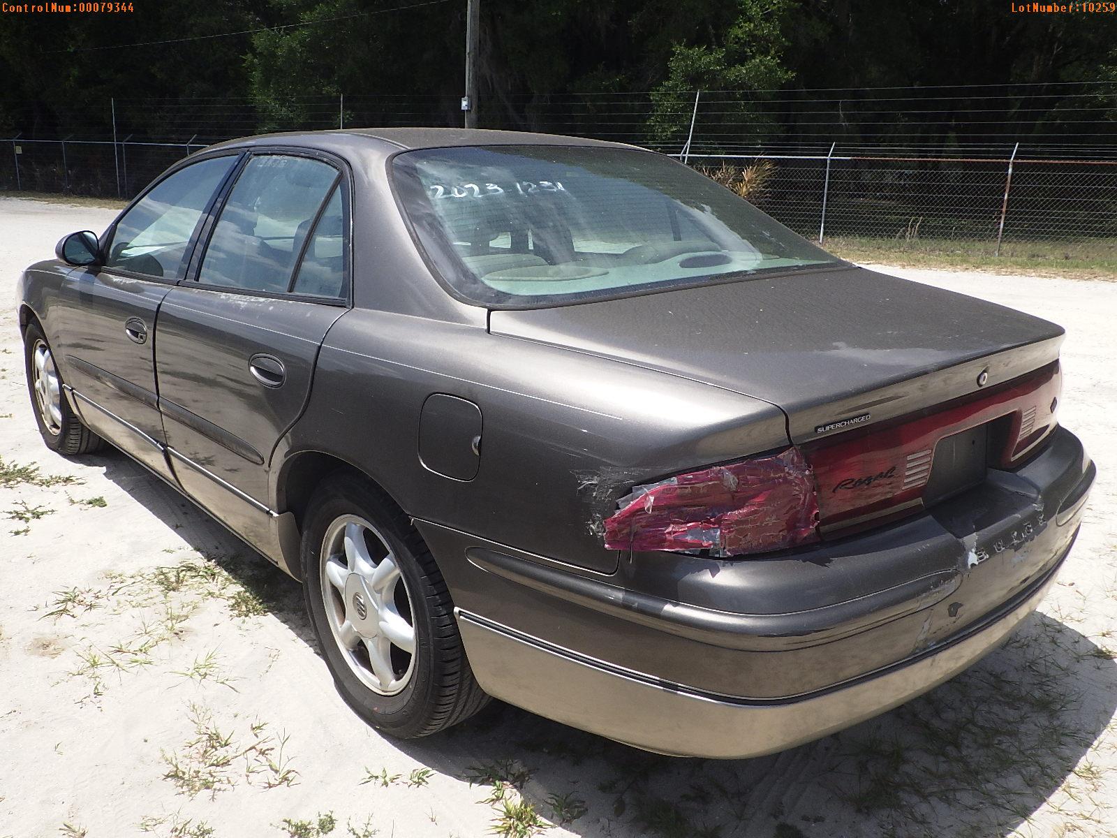 5-10259 (Cars-Sedan 4D)  Seller: Gov-Port Richey Police Department 2003 BUIC REG