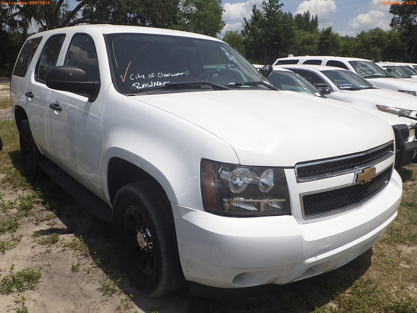 5-06226 (Cars-SUV 4D)  Seller: Gov-City Of Clearwater 2013 CHEV TAHOE