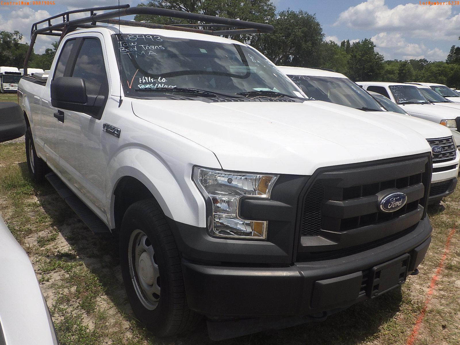 5-06238 (Trucks-Pickup 2D)  Seller: Gov-Hillsborough County B.O.C.C. 2017 FORD F