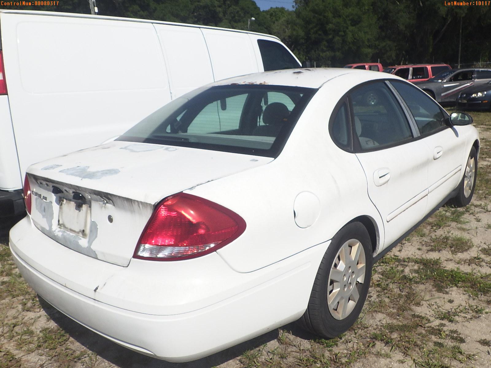 5-10117 (Cars-Sedan 4D)  Seller: Florida State D.J.J. 2006 FORD TAURUS