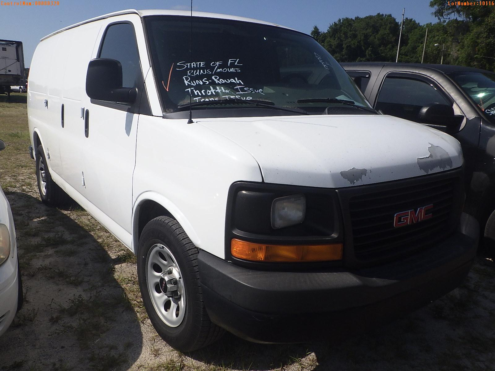 5-10116 (Trucks-Van Cargo)  Seller: Florida State F.D.L.E. 2011 GMC SAVANA