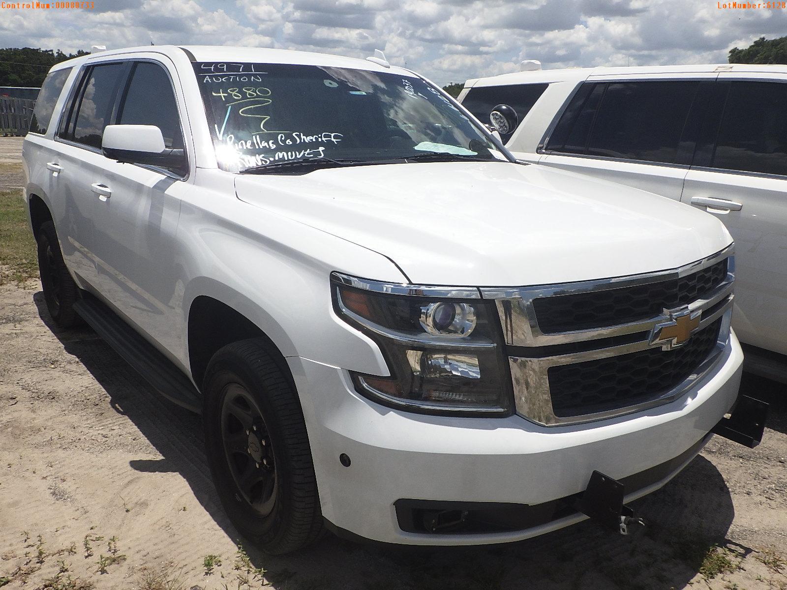 6-06128 (Cars-SUV 4D)  Seller: Gov-Pinellas County Sheriffs Ofc 2017 CHEV TAHOE