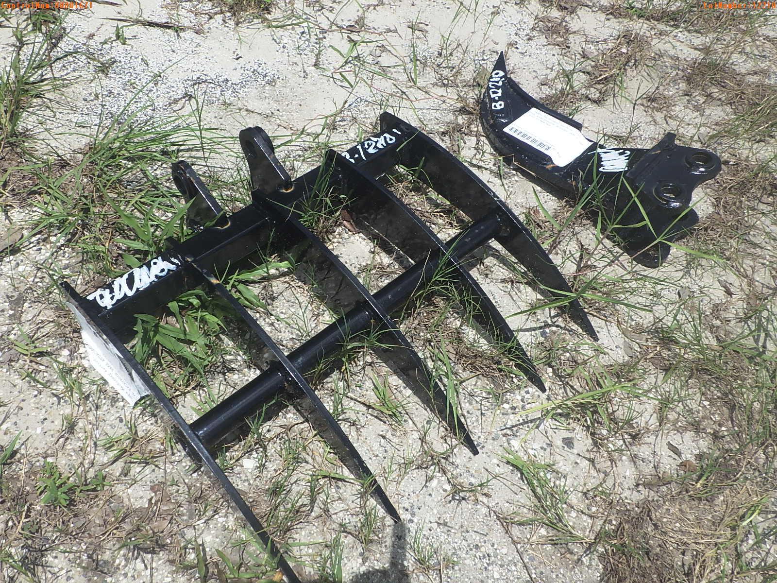 8-12210 (Equip.-Implement misc.)  Seller:Private/Dealer MIVA EXCAVATOR RAKE ATTA