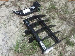 8-12210 (Equip.-Implement misc.)  Seller:Private/Dealer MIVA EXCAVATOR RAKE ATTA