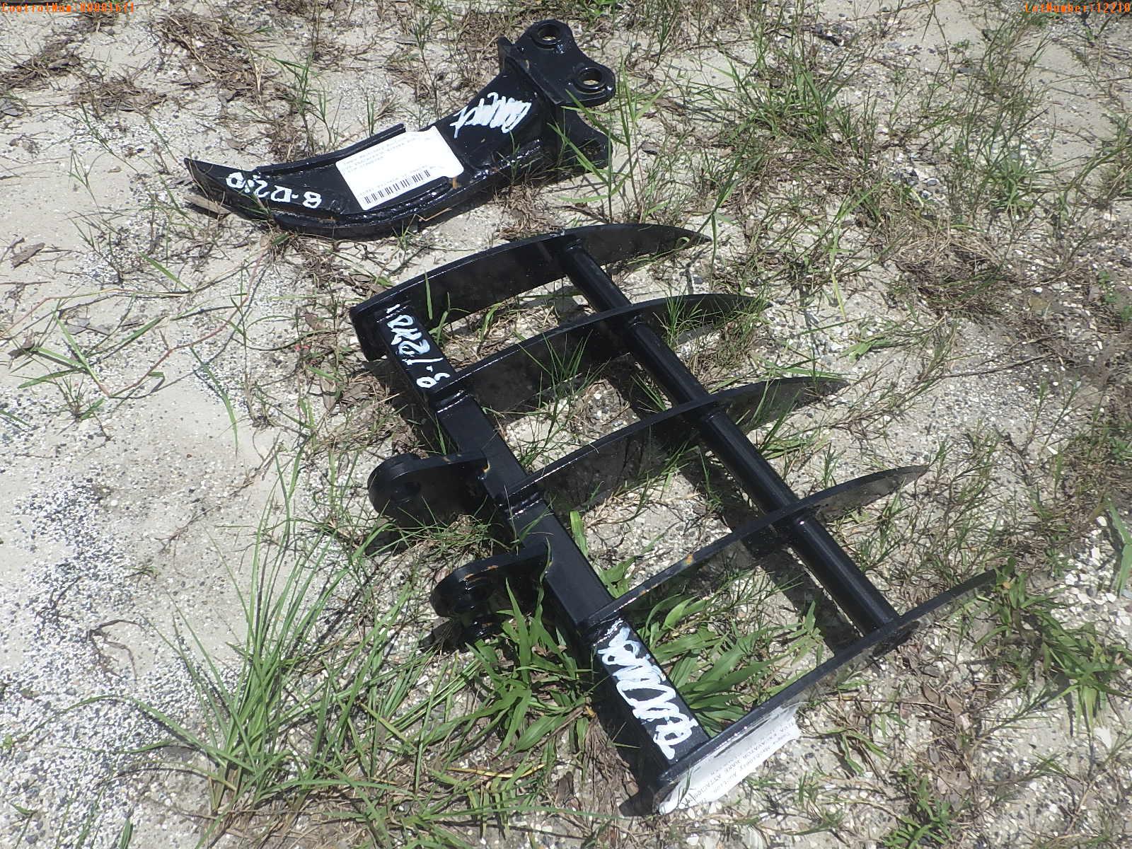 8-12210 (Equip.-Implement misc.)  Seller:Private/Dealer MIVA EXCAVATOR RAKE ATTA