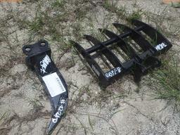 8-12210 (Equip.-Implement misc.)  Seller:Private/Dealer MIVA EXCAVATOR RAKE ATTA