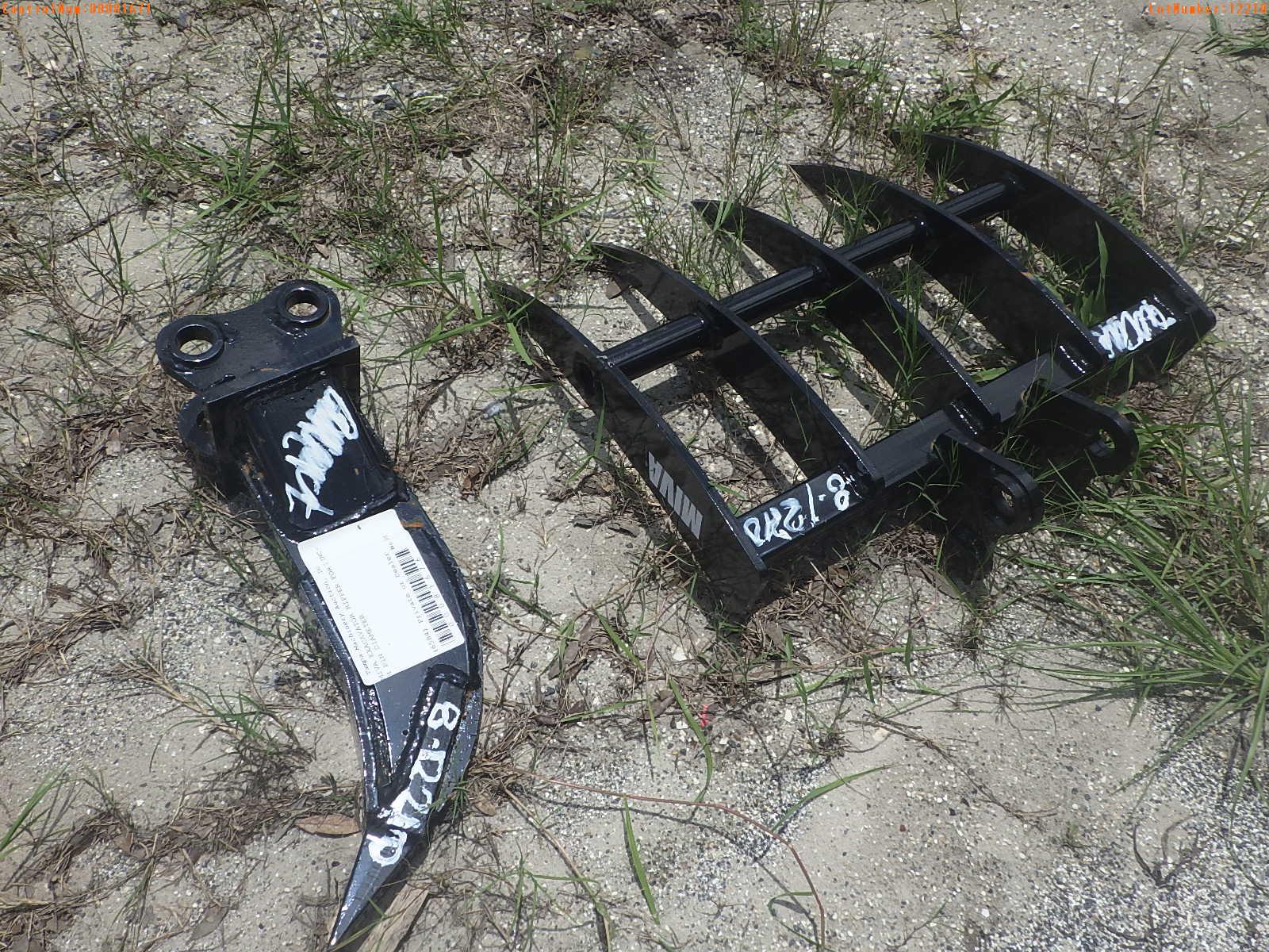 8-12210 (Equip.-Implement misc.)  Seller:Private/Dealer MIVA EXCAVATOR RAKE ATTA
