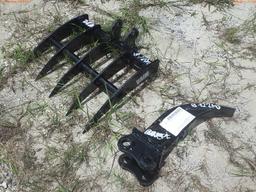 8-12210 (Equip.-Implement misc.)  Seller:Private/Dealer MIVA EXCAVATOR RAKE ATTA