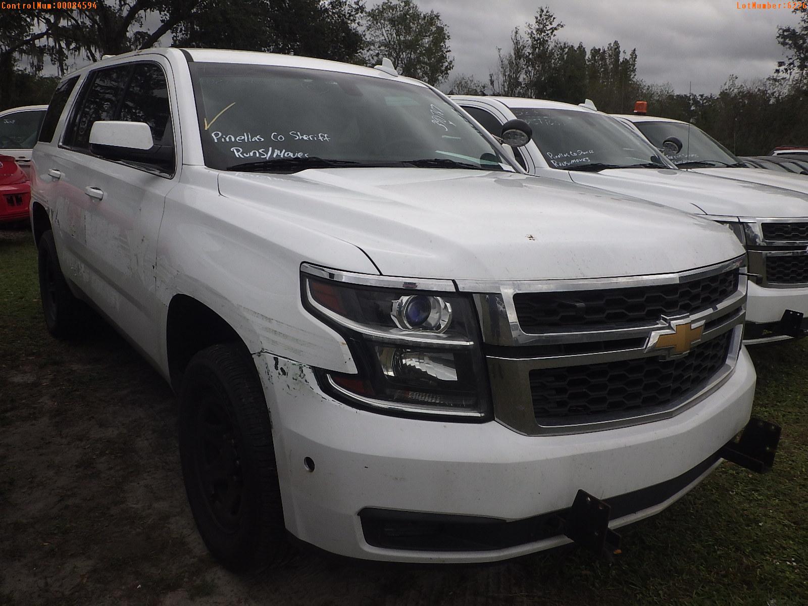 11-06226 (Cars-SUV 4D)  Seller: Gov-Pinellas County Sheriffs Ofc 2016 CHEV TAHOE