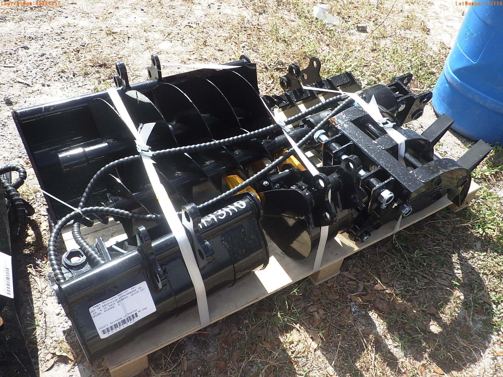 11-13110 (Equip.-Implement misc.)  Seller:Private/Dealer SET OF EXCAVATOR ATTACH