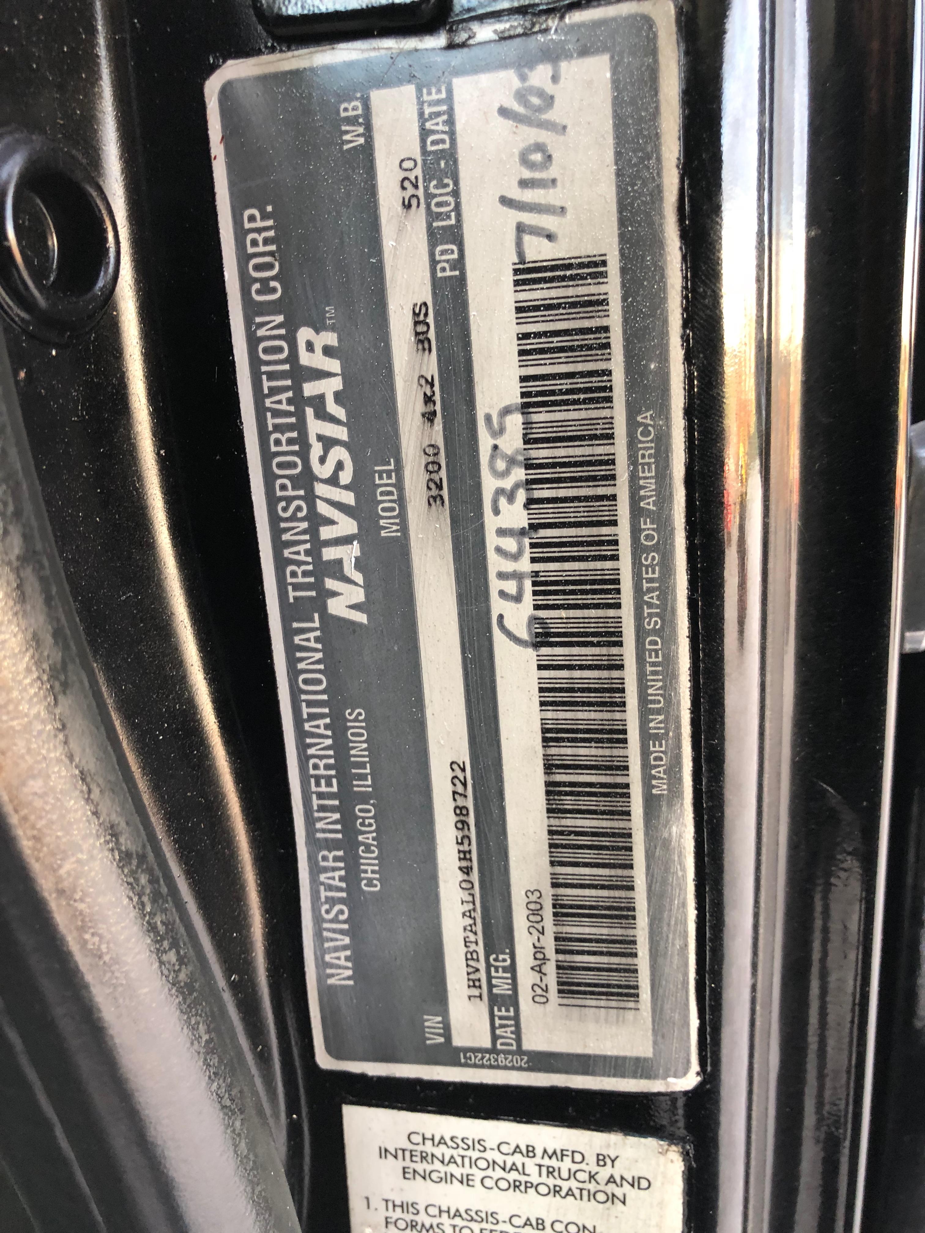 2004 International 3200 Limo Bus