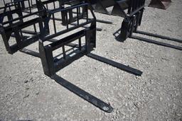 42in Skid Steer Forks Attachment Unused Item