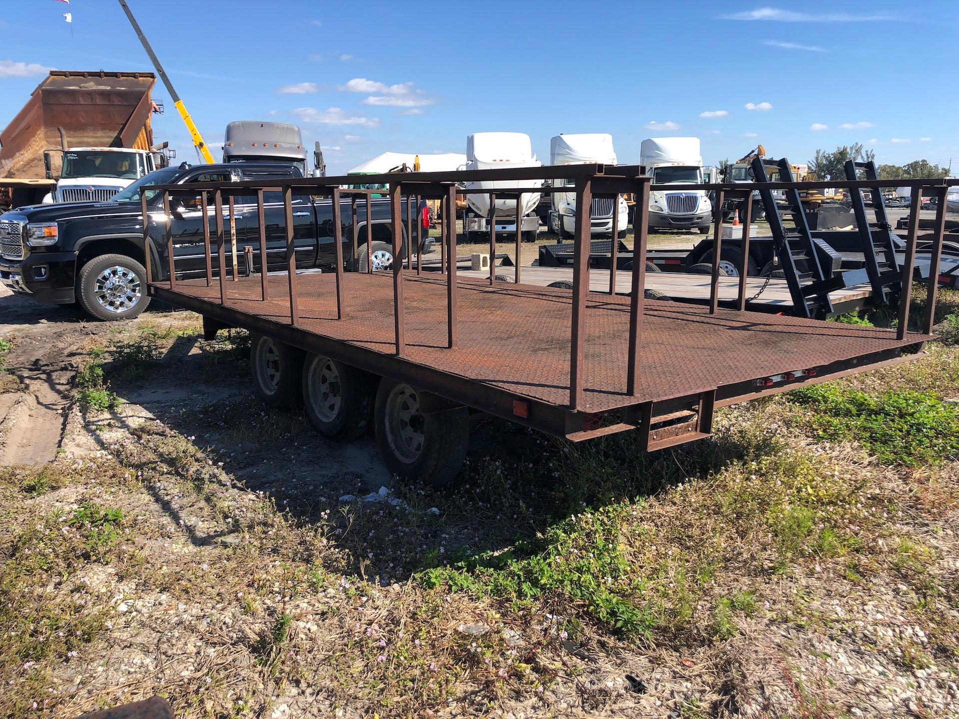 16 ft tri axle custom job trailer