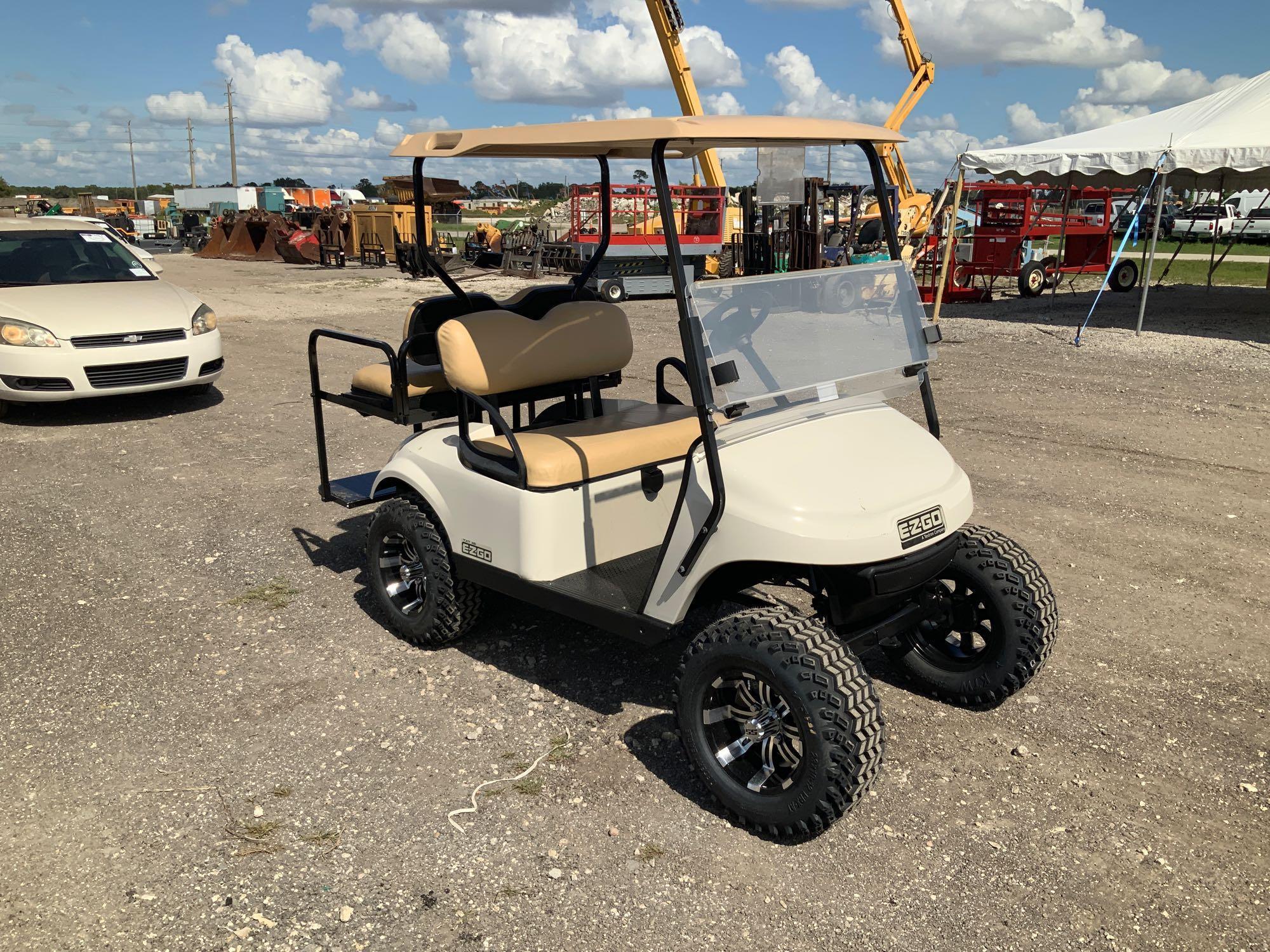 2014 E-Z-Go 48V 4 Passenger Lifted High Speed Golf Cart