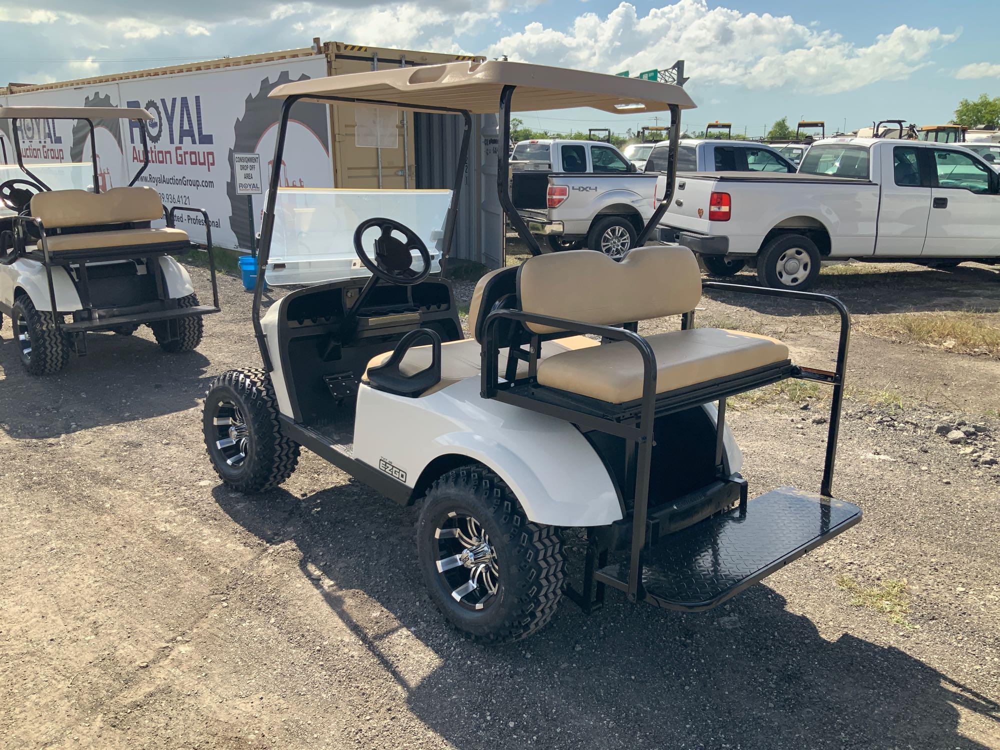 2014 E-Z-Go 48V 4 Passenger Lifted High Speed Golf Cart