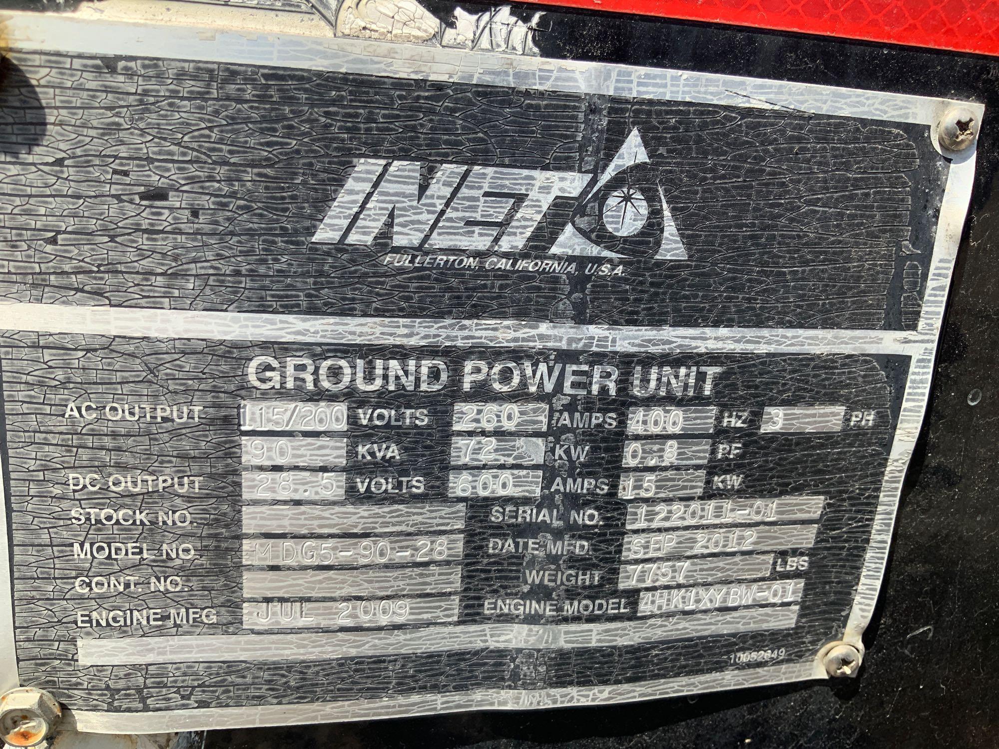 2012 Inet MDG5-90-28 72KW Ground Power Unit