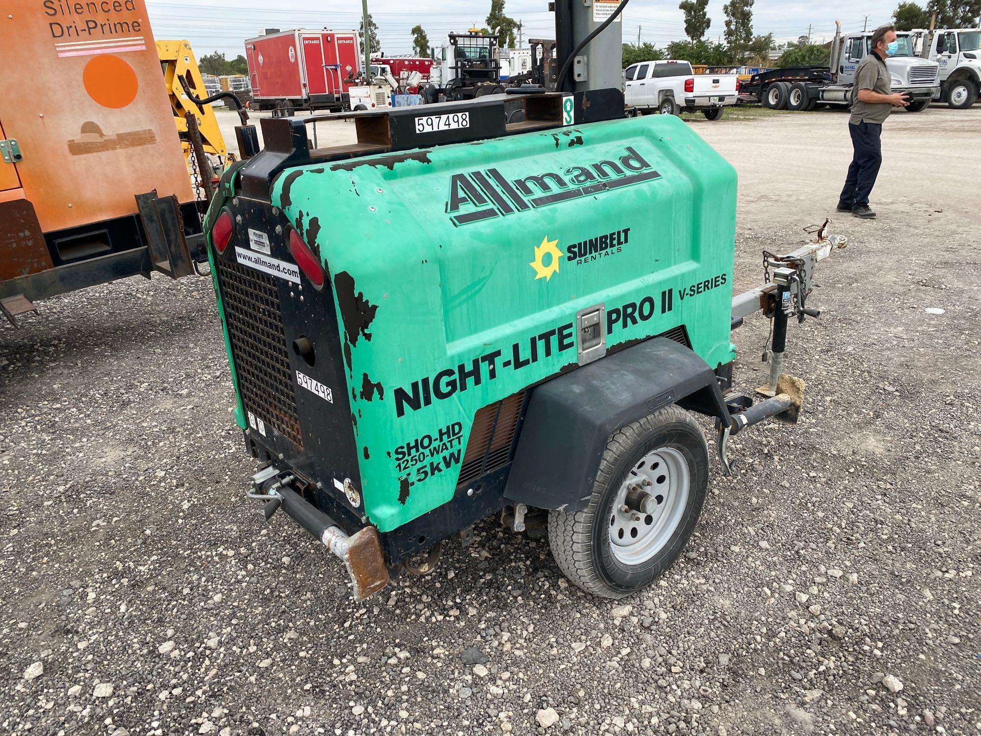 Allmand Night-Lite Pro II 15kW 1250 Watt Light Tower Generator