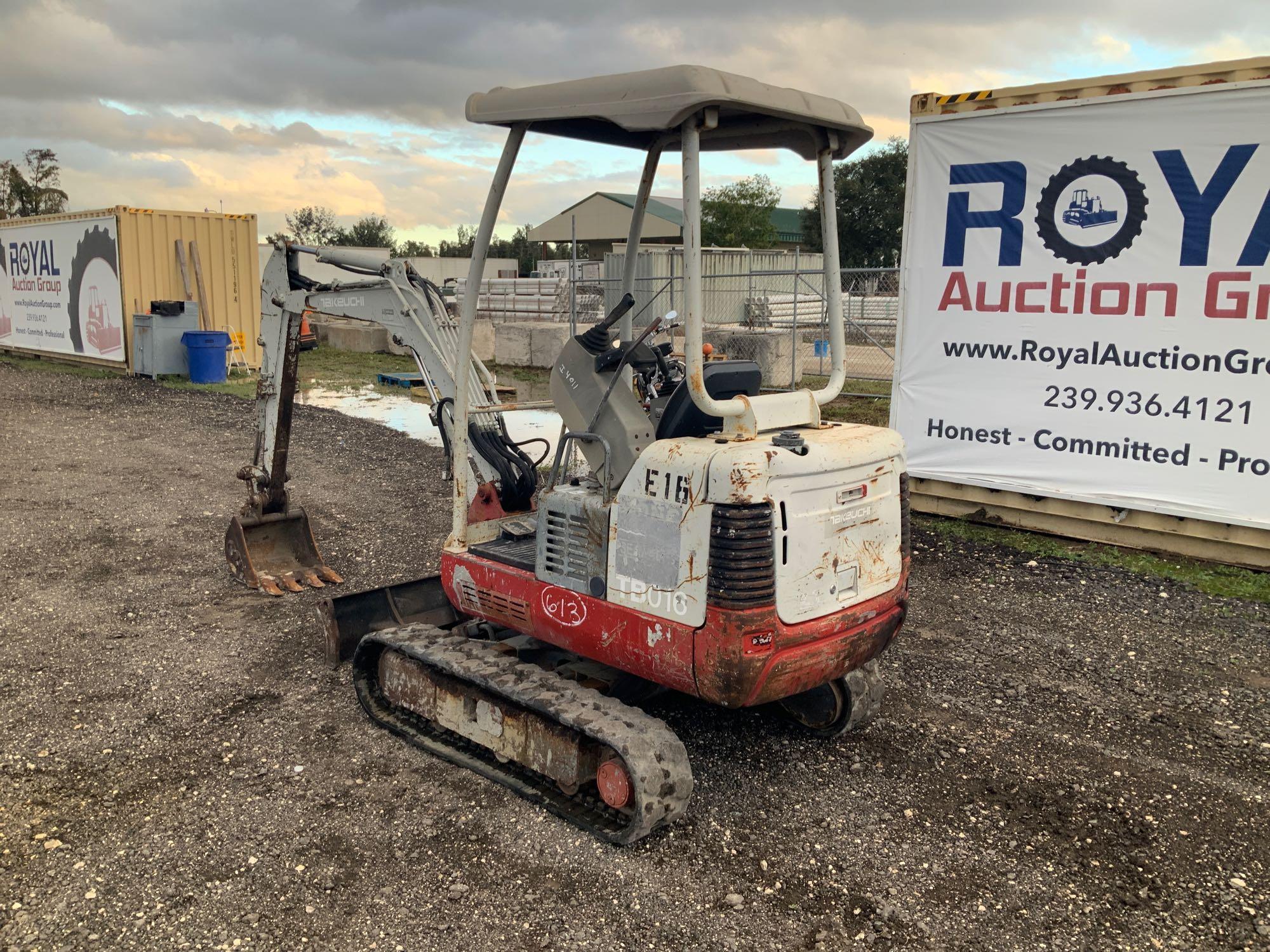 Takeuchi TB016 Mini Excavator