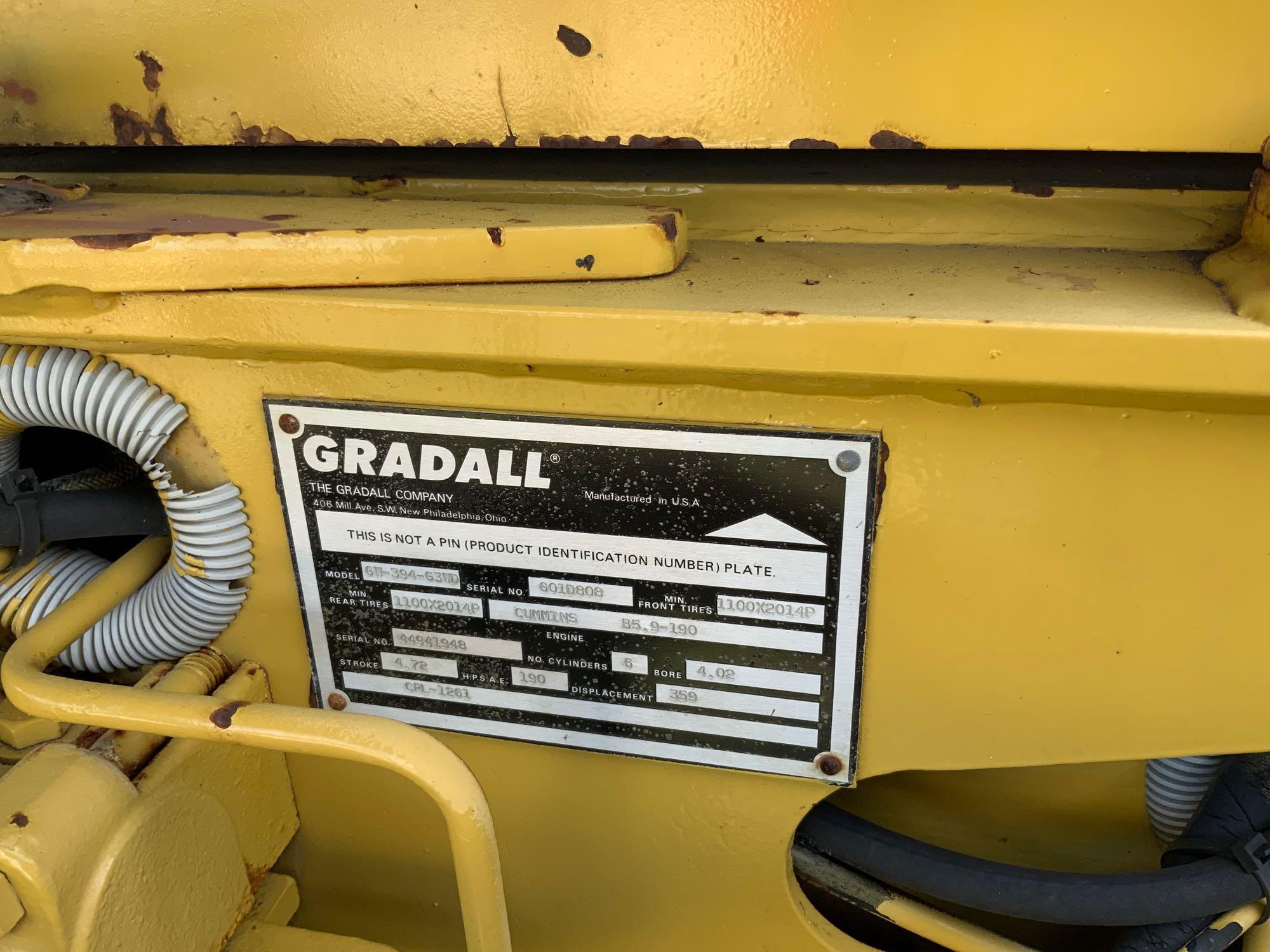 1994 Gradall G3WD 4x4 Grading Excavator with Attachments