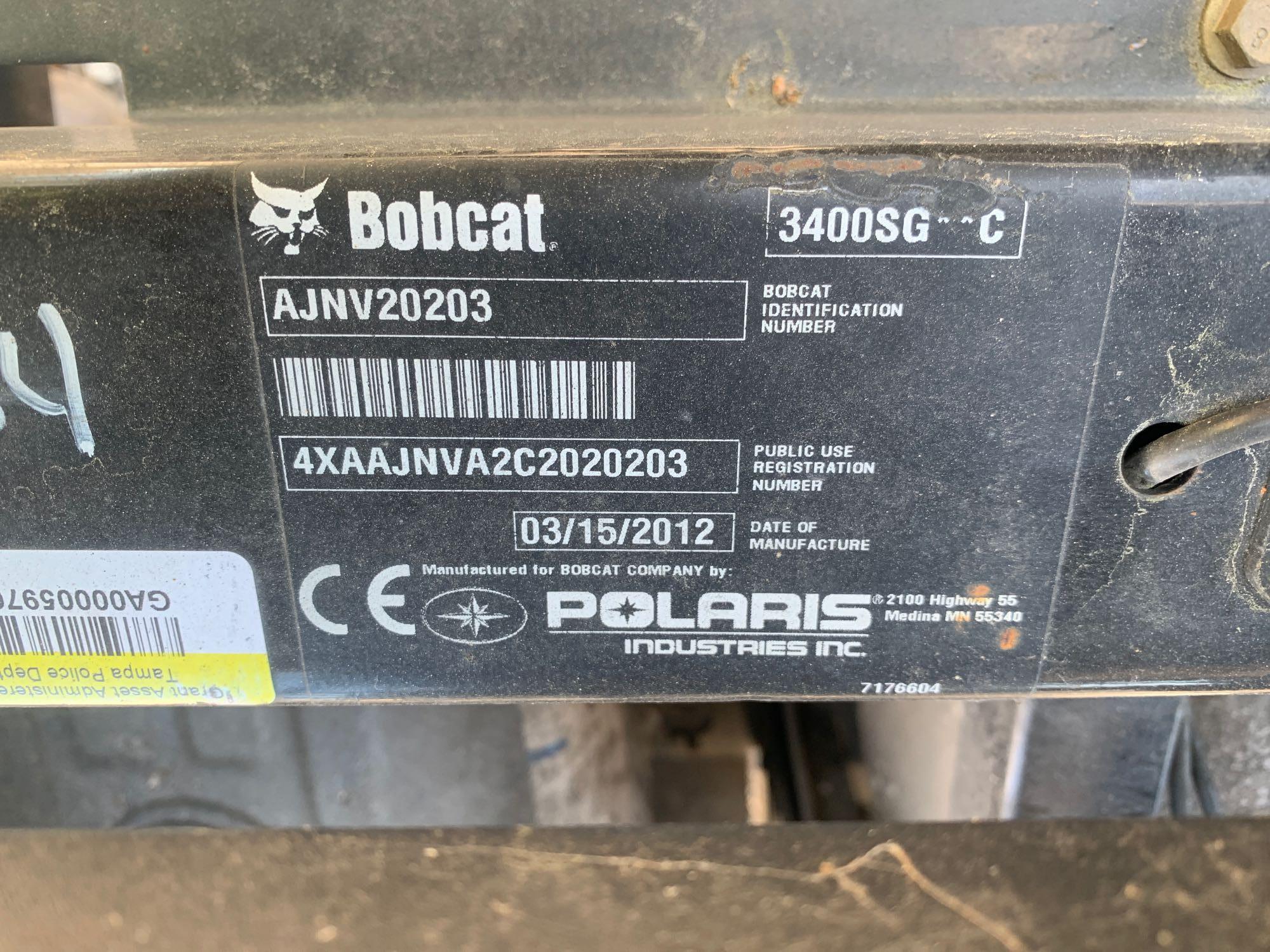 2012 Bobcat 3400SG 4x4 Crew Cab UTV