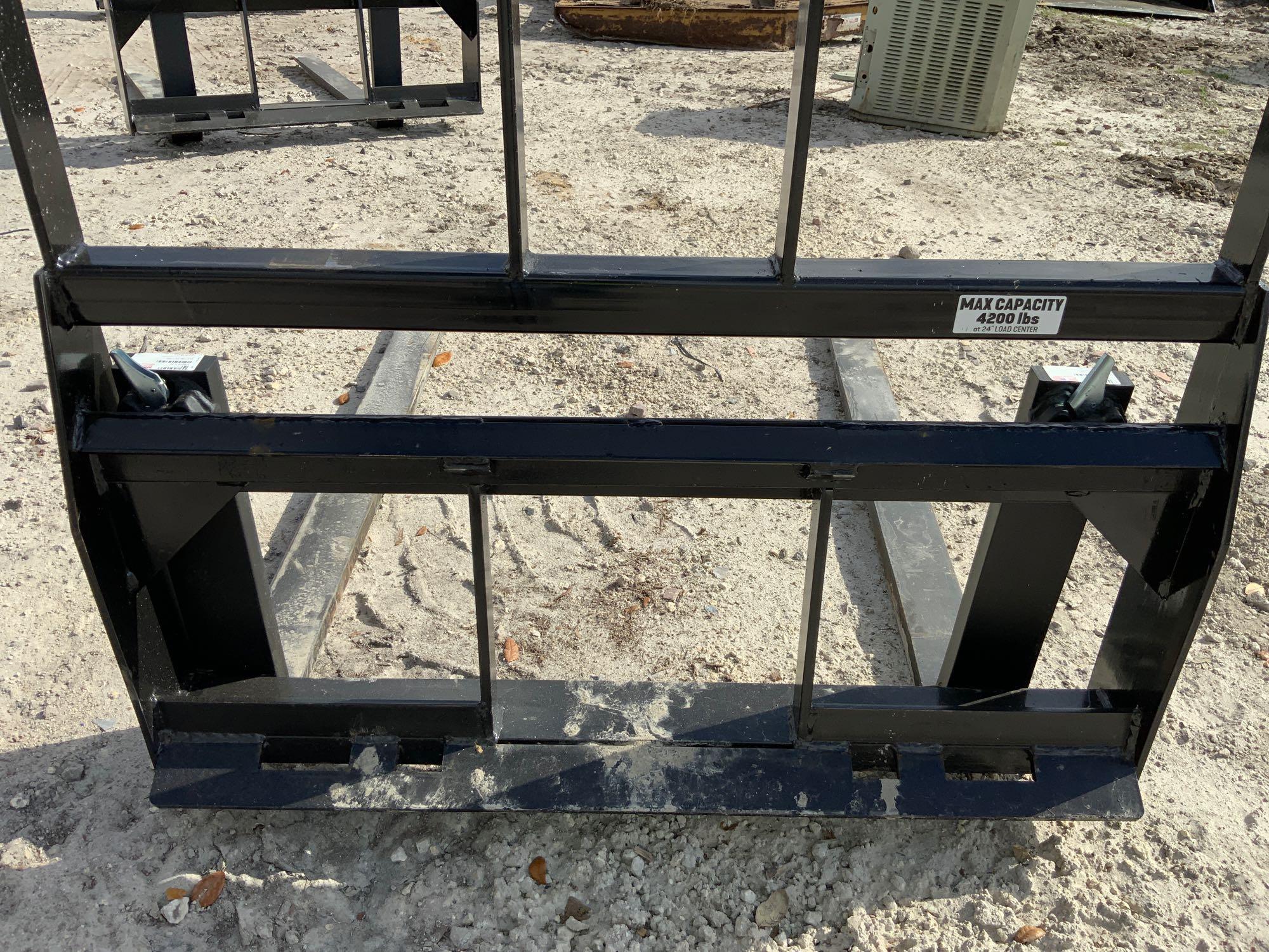 Unused Kivel Skid Steer Step Through 48in 4,200lb Forks and Frame