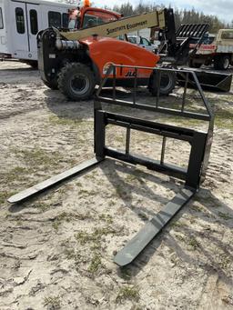 Unused Kivel 42in 2,000lb Skid Steer Forks and Frame